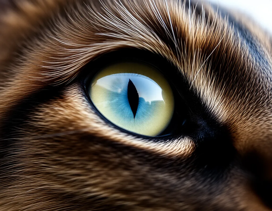 Cat's eye close-up