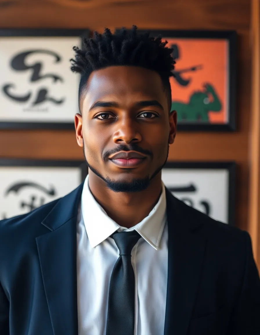 Portrait of a confident gay black man smiling warmly