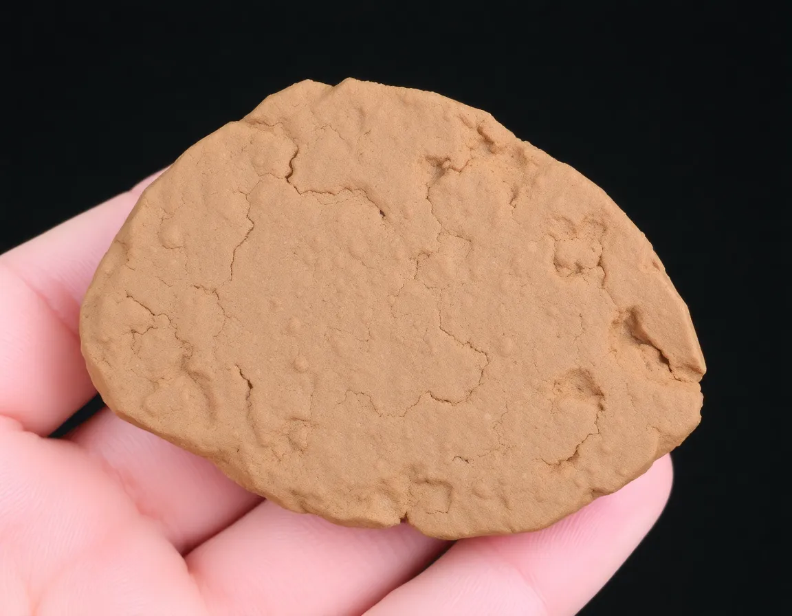 Close-up of dinosaur fossilized poop (coprolite)