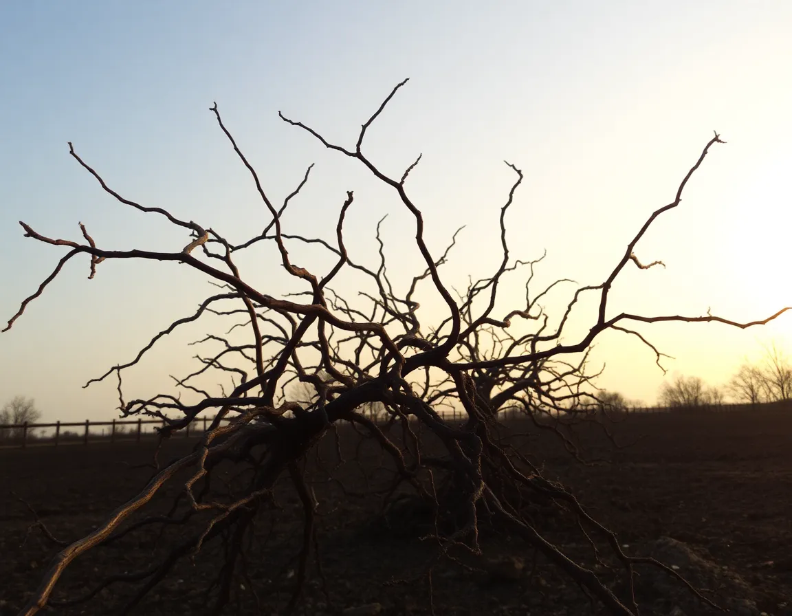 Dry dead branches