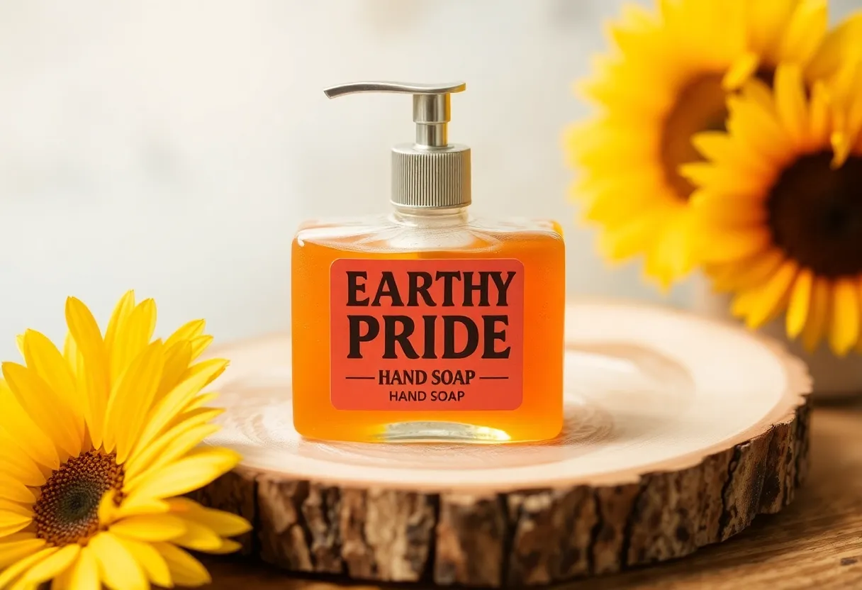 Earth-toned hand soap bar
