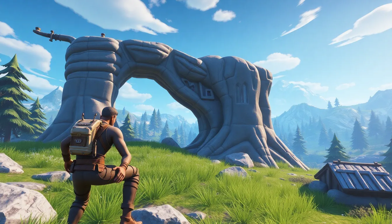 Fortnite gameplay scene