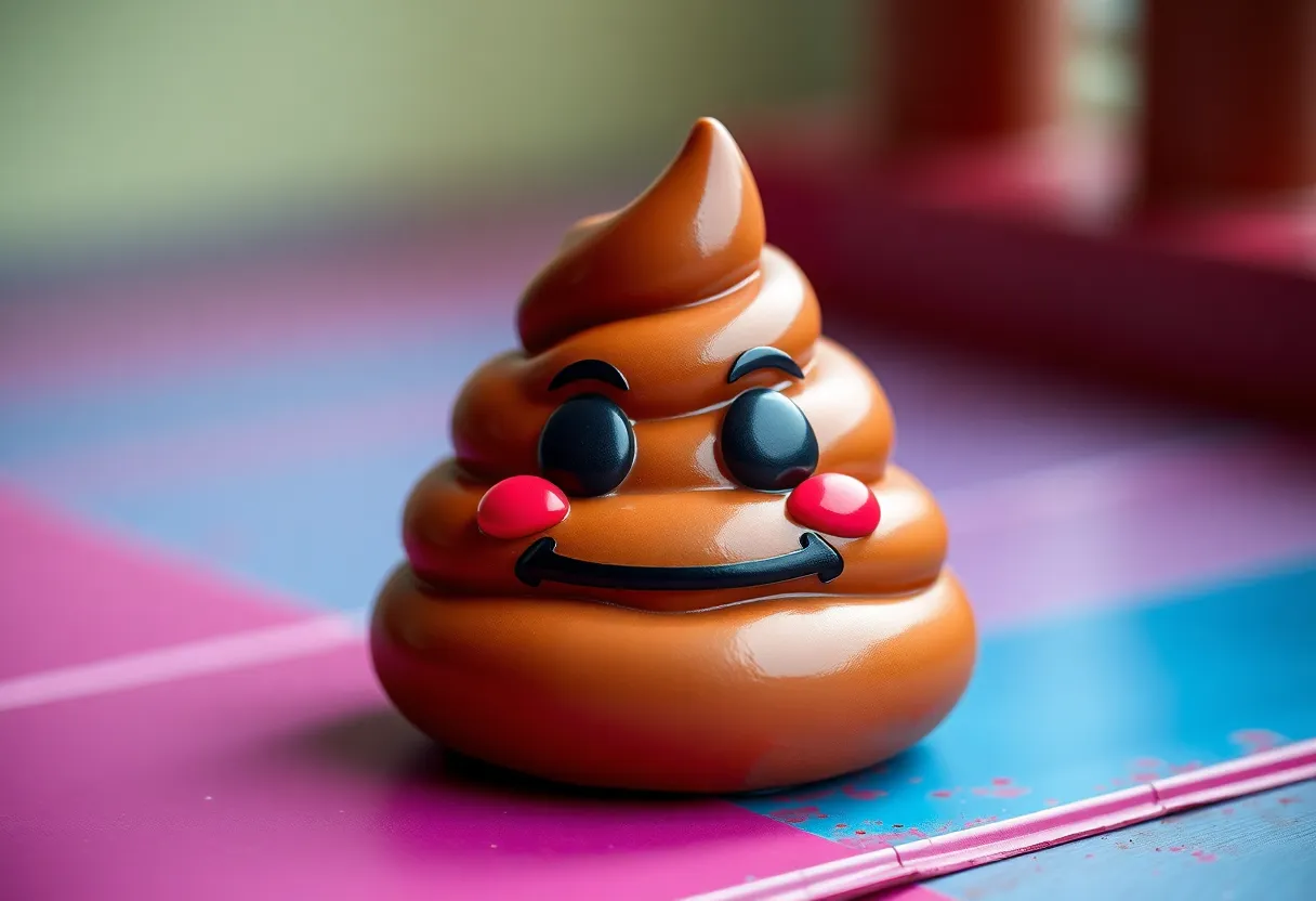 Funny poop emoji