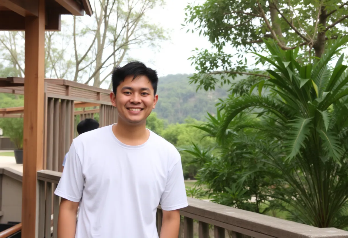 Gojo Satoru smiling with text Haha Gojo is here