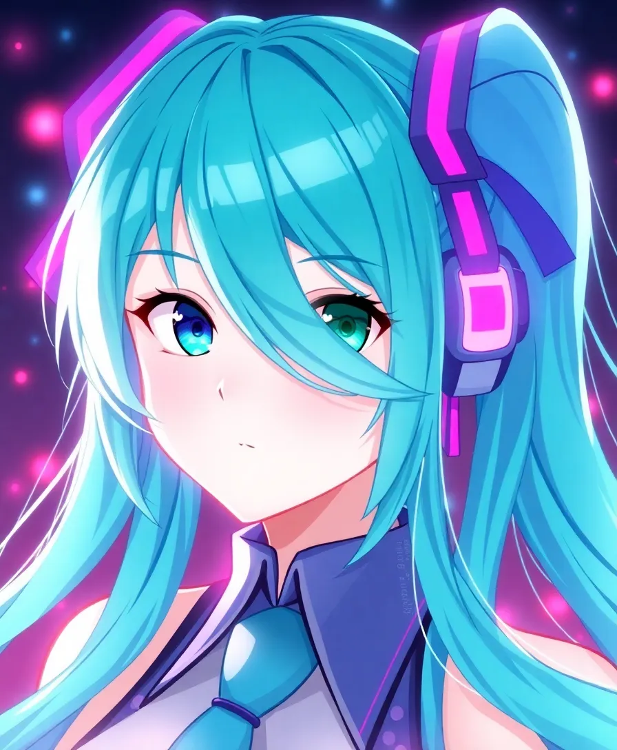 Portrait of Hatsune Miku