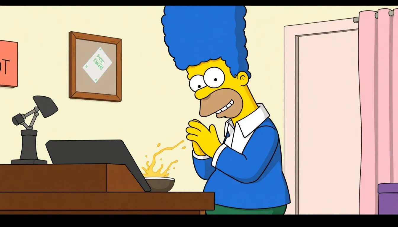 Homer Simpson farting ding-a-lings