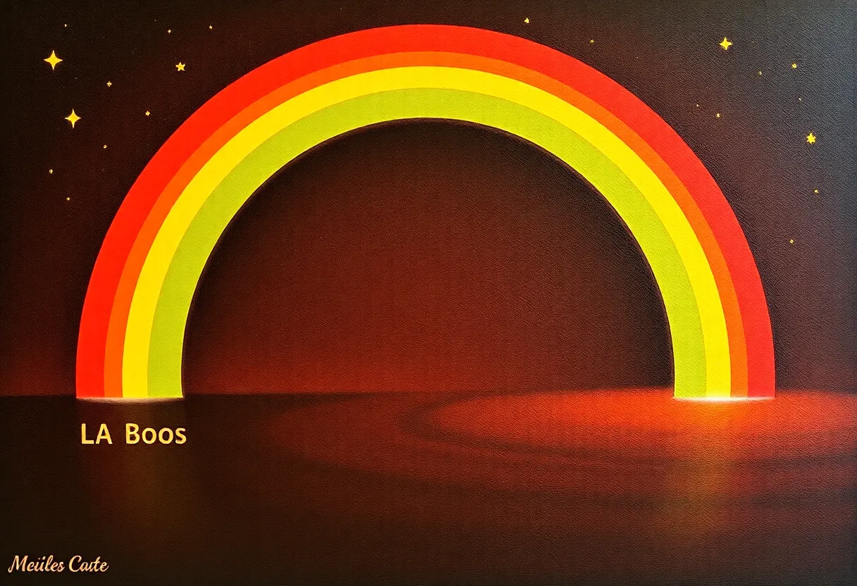 Colorful La Boo Boo's with rainbow colors