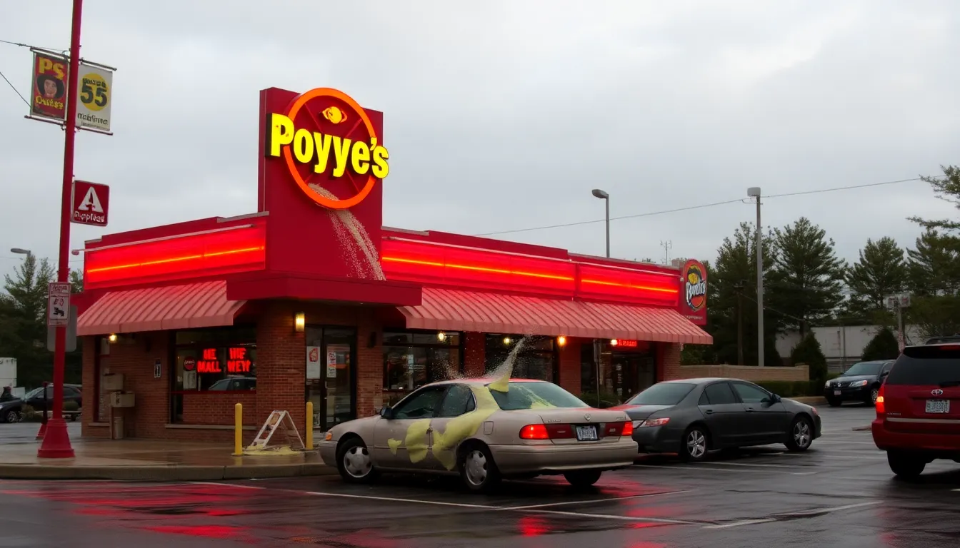 Lemonade spill at Popeyes Hamilton
