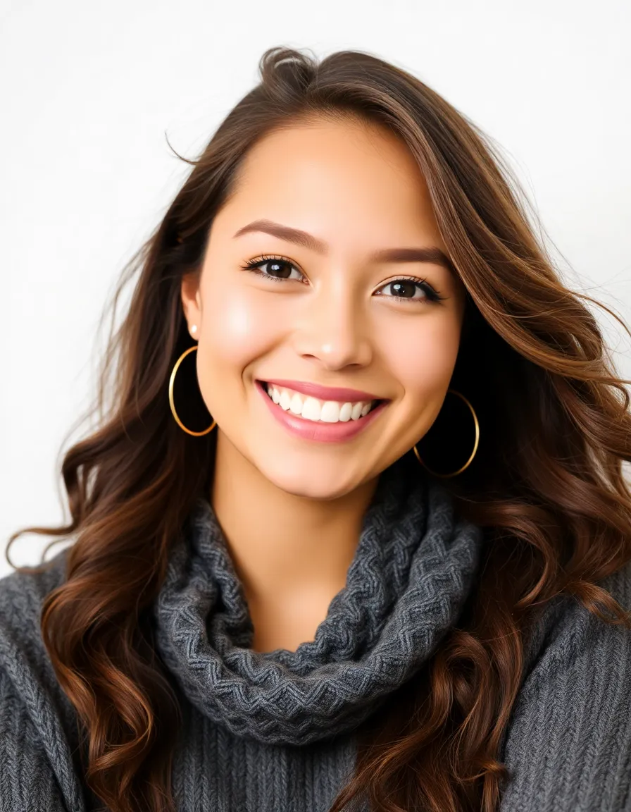 Lovely lady smiling portrait