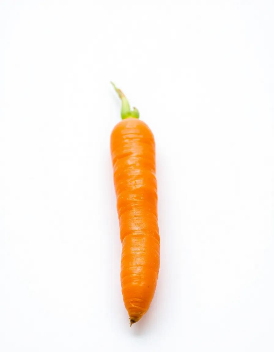 Orange carrot on white background