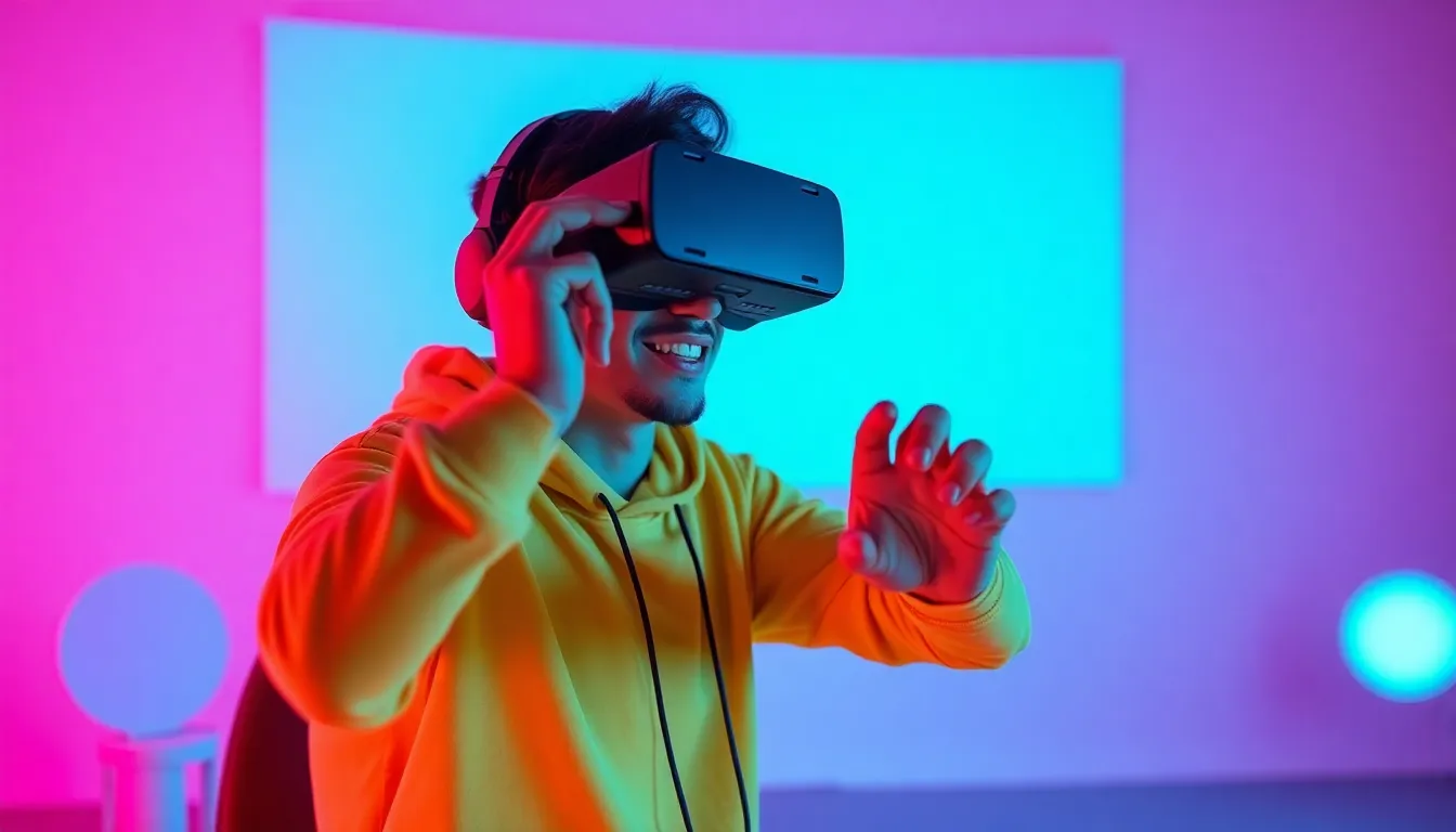 Person playing on a VR called Metacost3S