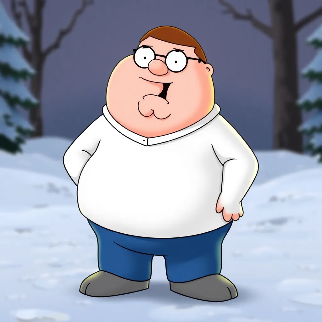 Peter Griffin cartoon character