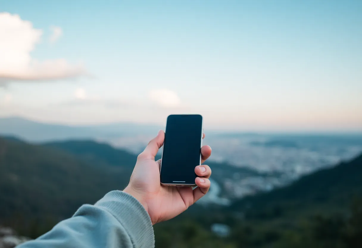 Bouncing phone illustration