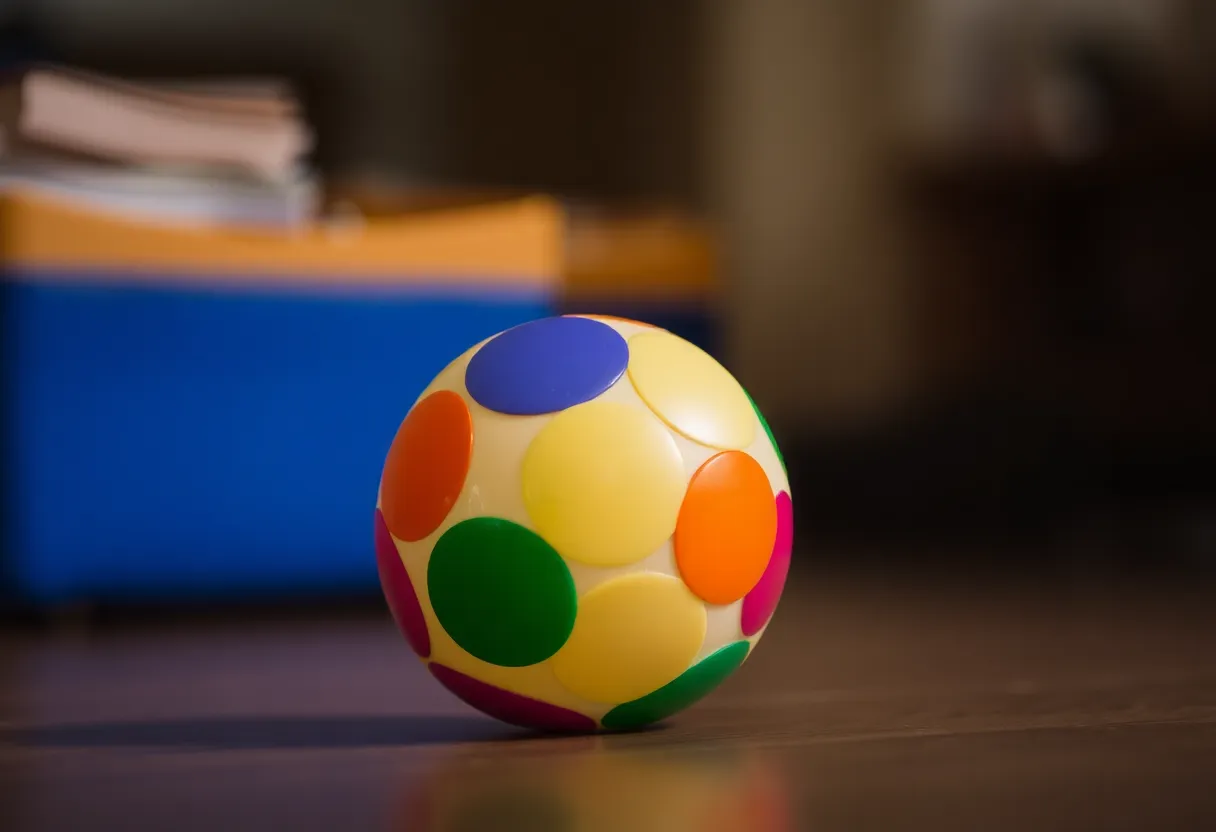 Playful colorful ball illustration