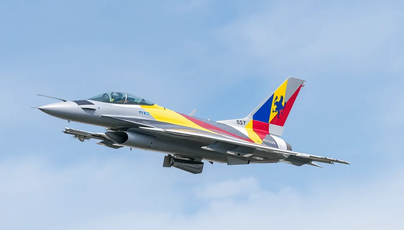 Romanian F-16 fighter jet