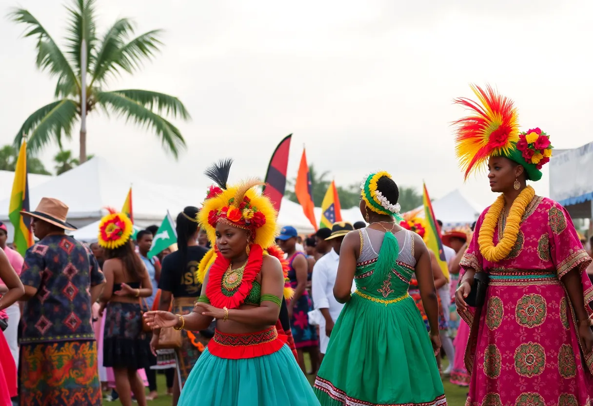 Multicultural festival in Suriname