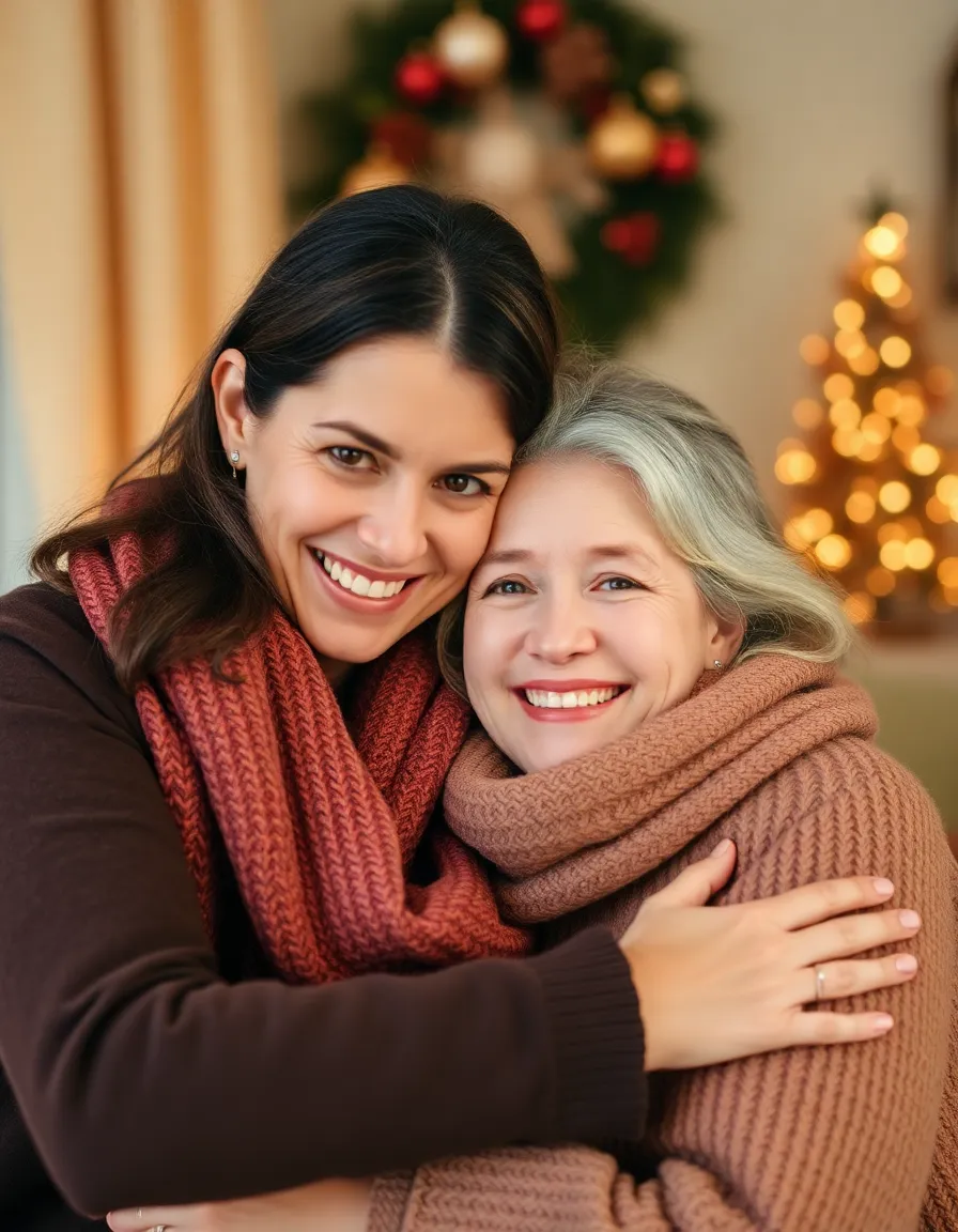 Warm and loving portrait celebrating the strength and kindness of your mom.