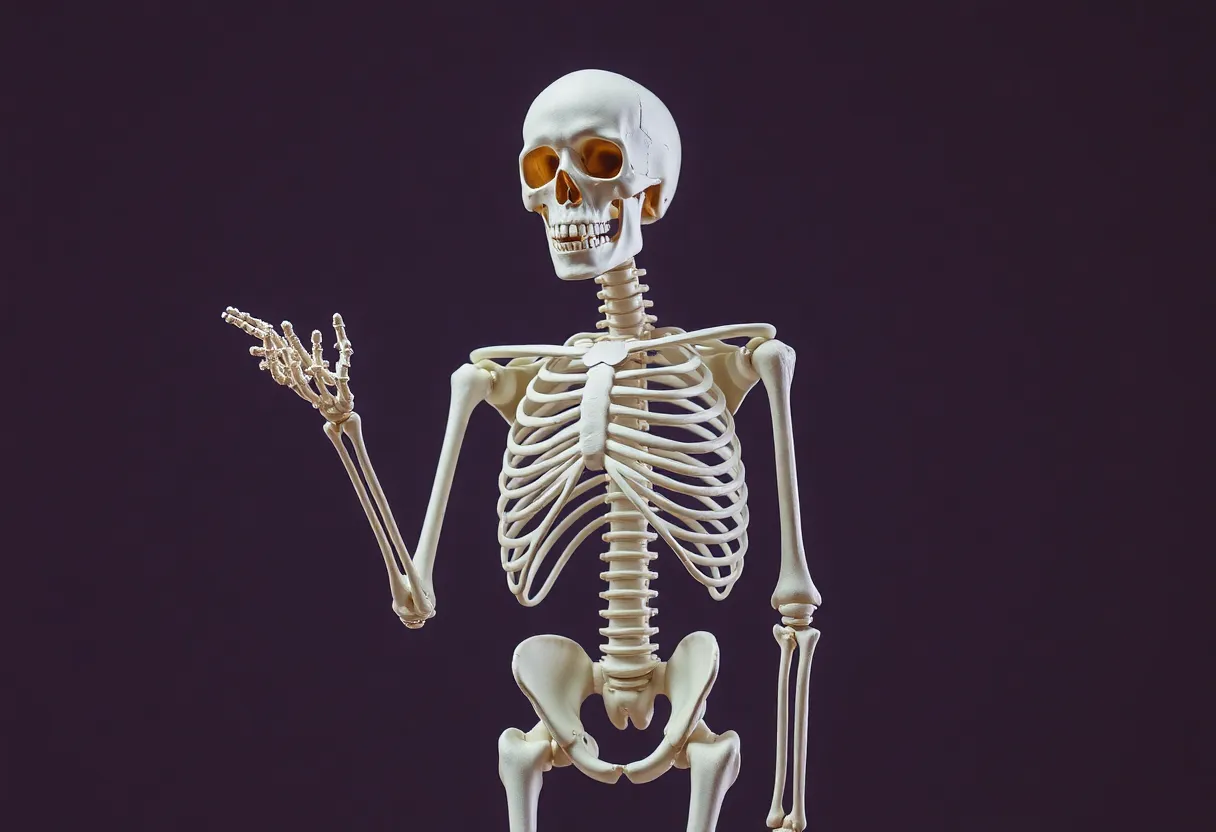 Wi-Fi skeleton illustration